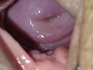 doggystyle pussy gape, cute cervix act out