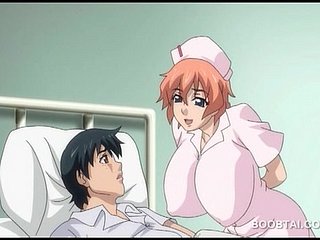 Procace infermiera hentai succhia e cavalca cazzo in anime video