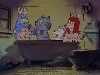 Jolly along a fool around The Cat (1972): Bathtub Orgy (partie 1)