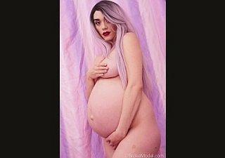 Sesión fotográfica completa de nylon broom 9 meses de morada de duraznos embarazadas
