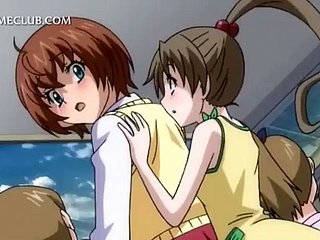 Anime teen sex following gets hairy pussy drilled verge on