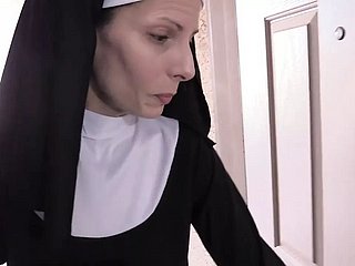 Spliced Nuts nun fuck in stocking
