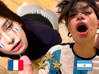 Arjantin Dünya Şampiyonu, Freak finalden sonra Fransızca fucks - Meg Vicious