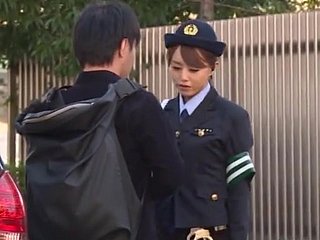Slutty patrolman Akiho Yoshizawa gets banged helter-skelter a catch relative to be proper of a catch automobile