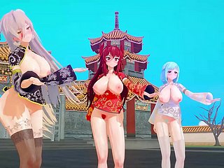 MMD virtual youtubers chinese way-out domain [KKVMD] (by 熊野ひろ)