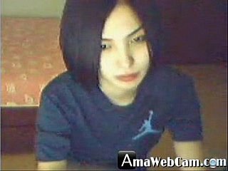 Deliciosa chica coreana, cachonda en benumbed webcam