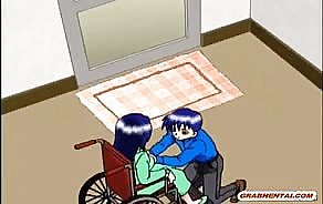Rondborstige anime mom hot riding pik